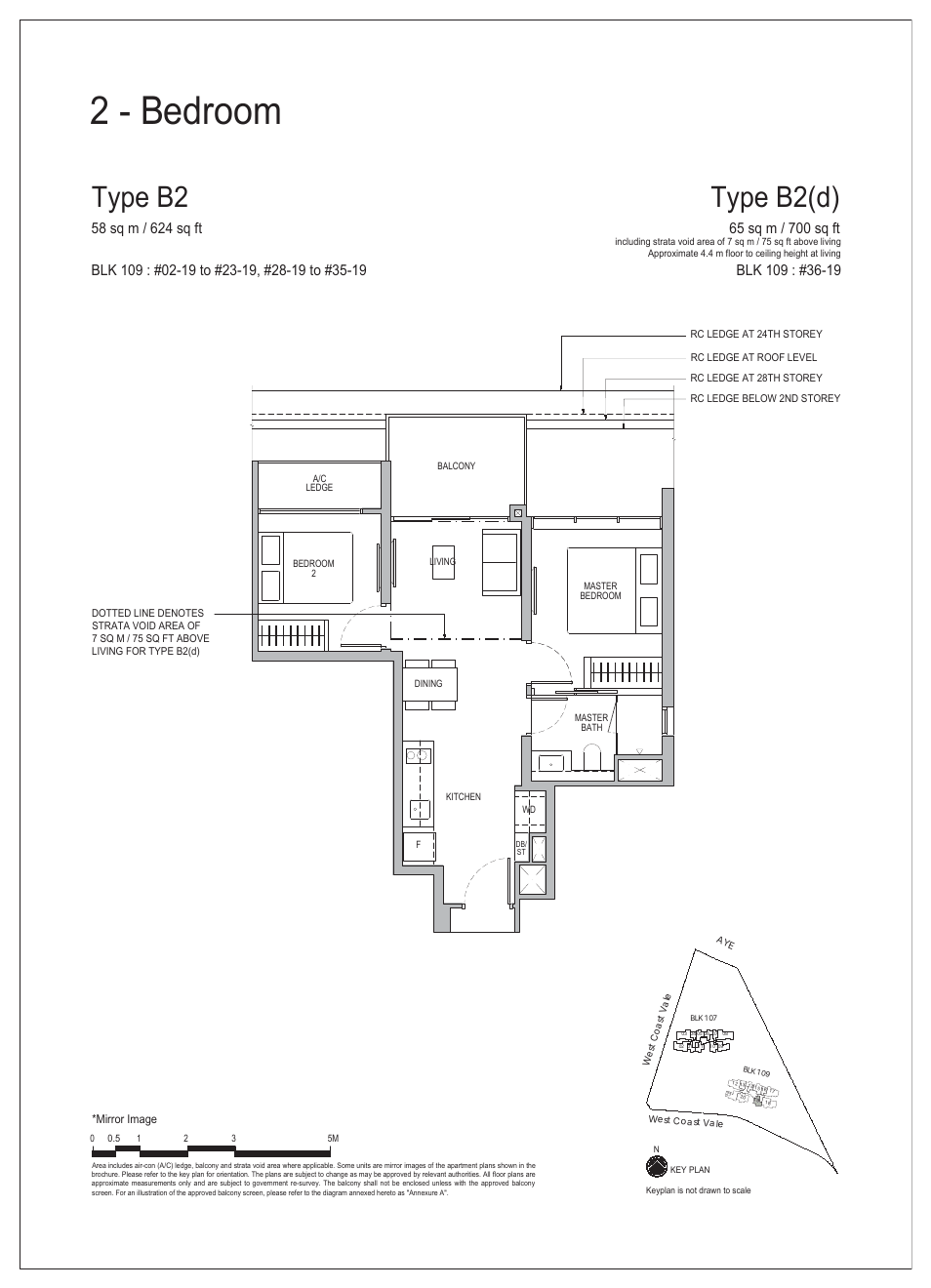 2-Bedroom · Type B2 · 624 sqft